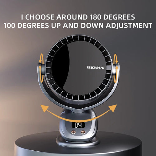 Wireless Air Conditioner Fan 3600mAh Camping Desktop Fan 6 Modes