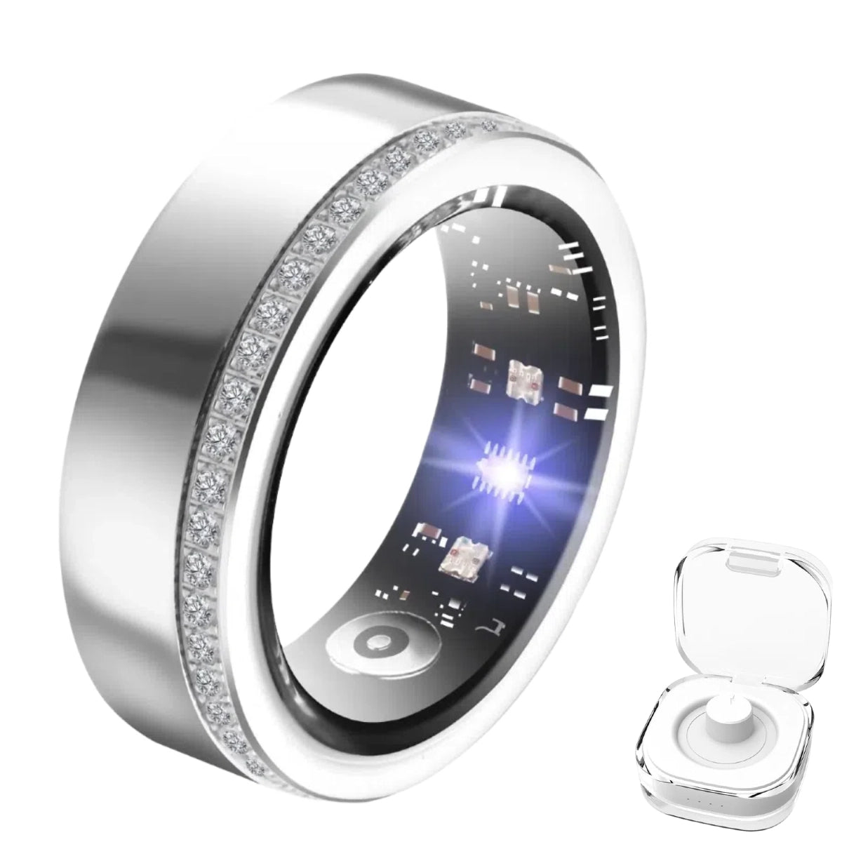 Luxury Smart Ring for Women - Diamond Design Health & Fitness Tracker