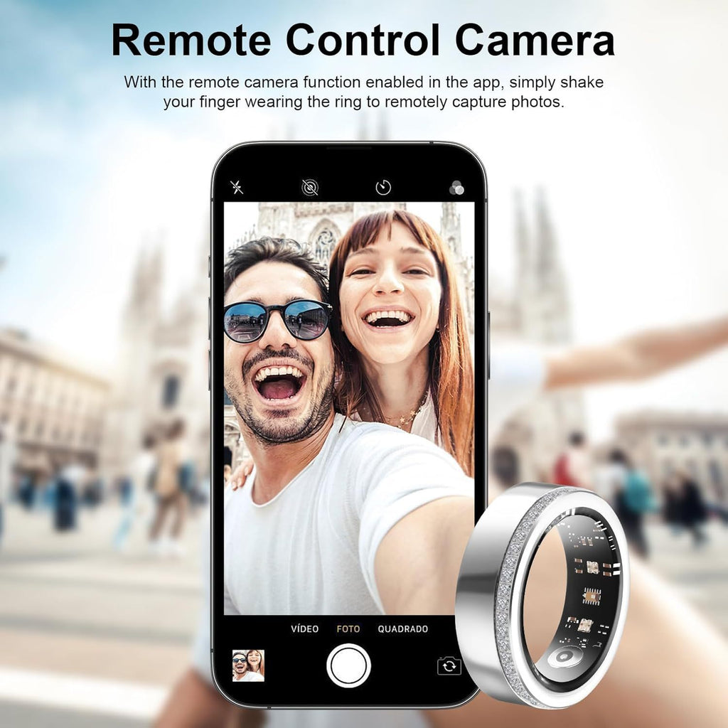 Luxury Smart Ring for Women - Diamond Design Health & Fitness Tracker