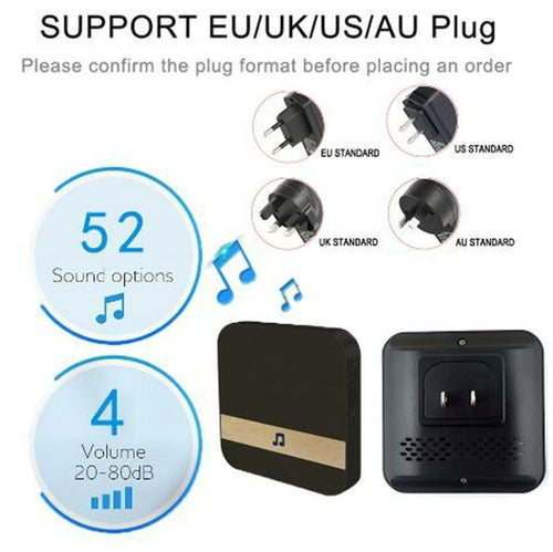 Smart WiFi Security video DoorBell with Visual Recording Low Power